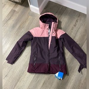 Columbia Womens Snowshoe Mt Omni Heat Waterproof Hooded jacket size Small NWT
